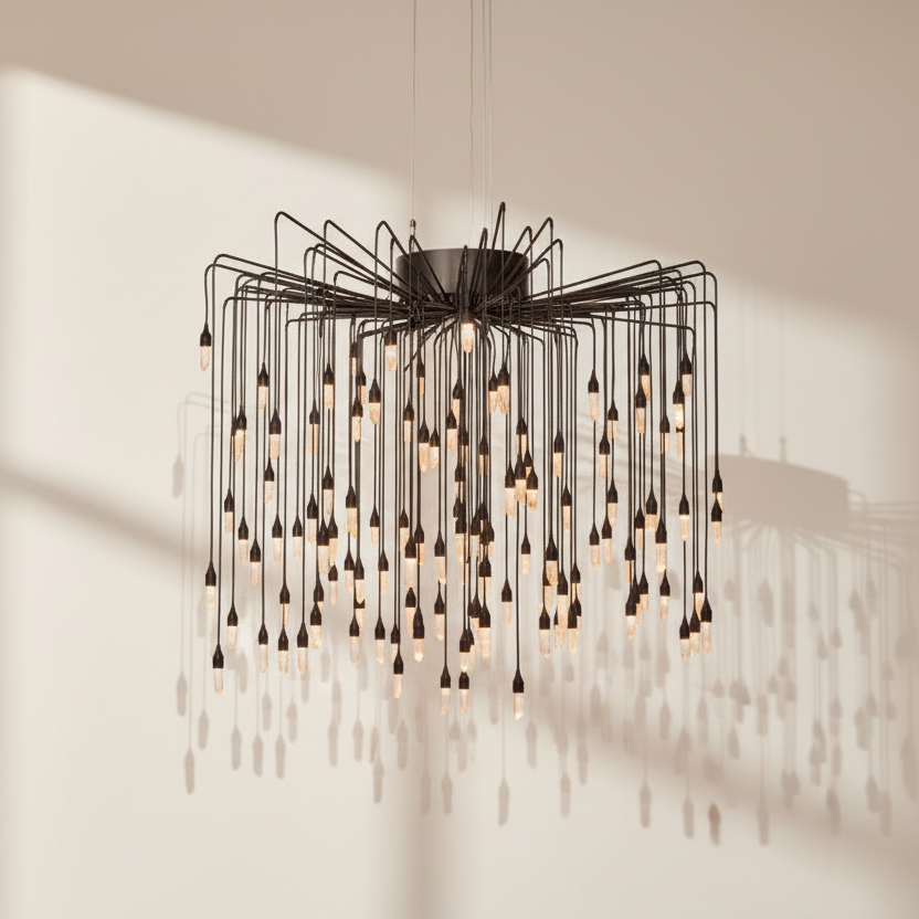 Ambert Crystal Raindrops Chandelier-Chandelier-Briglighting