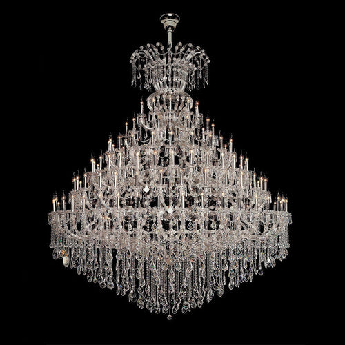 104X118 Inch Extra Large Maria Theresa Crystal Chandelier 140 Lights Candle Style Oversized Chandelier for Event Hall-Briglighting