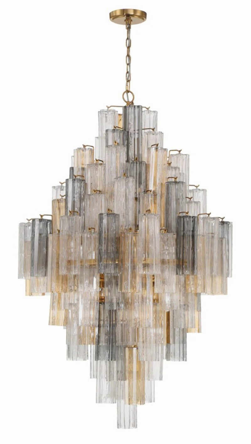 Eddifod Tiered 20-Light Chandelier-Chandelier-Briglighting