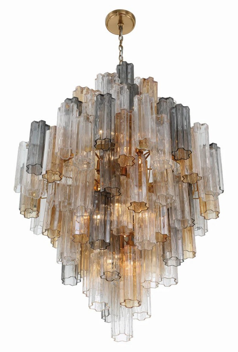 Eddifod Tiered 20-Light Chandelier-Chandelier-Briglighting