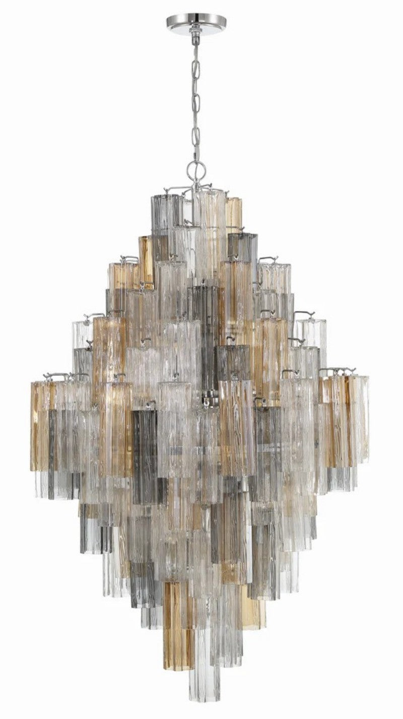 Eddifod Tiered 20-Light Chandelier-Chandelier-Briglighting