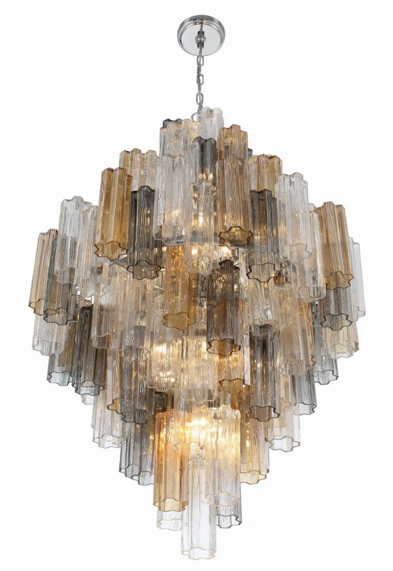 Eddifod Tiered 20-Light Chandelier-Chandelier-Briglighting