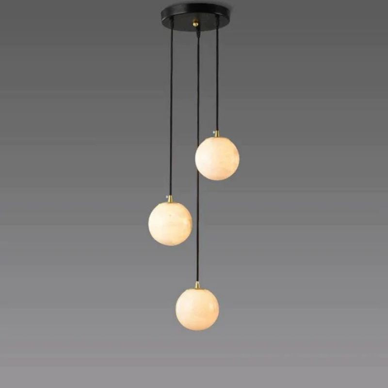 Alabaster Global Wavy Chandelier-Pendant for living room,Pendant for kitchen,Pendant for bathrooms,Pendant for bedrooms,Pendant for foyer,Pendant for stairways,Pendant for dining room-Briglighting