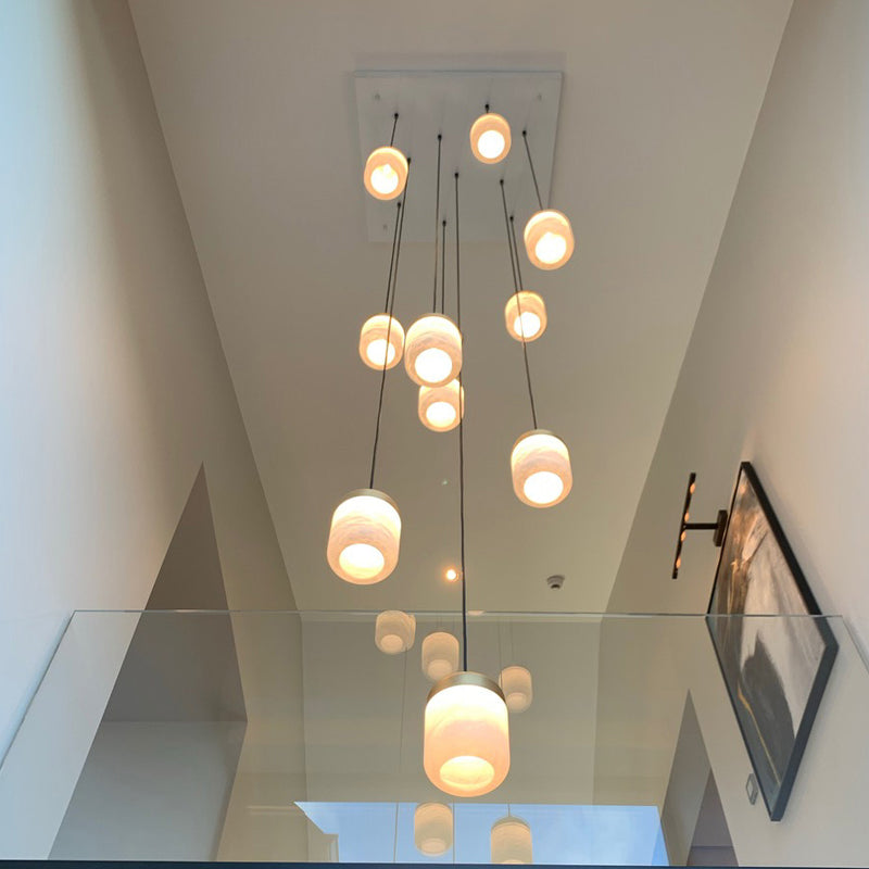 Alabaster Staircases Chandelier-Chandelier-Briglighting