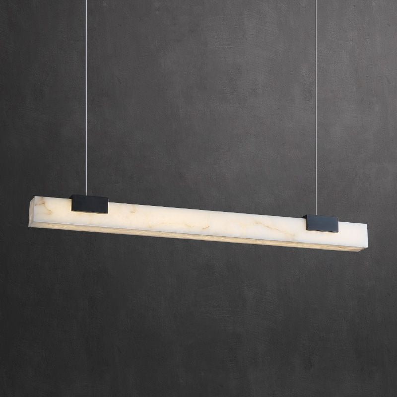 Alabaster Square Pillar Dining Chandelier-Pendant for living room,Pendant for kitchen,Pendant for bathrooms,Pendant for bedrooms,Pendant for foyer,Pendant for stairways,Pendant for dining room-Briglighting