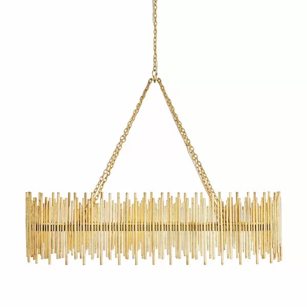 Althely 10 Lights Rectangle Pendant Chandelier-Briglighting