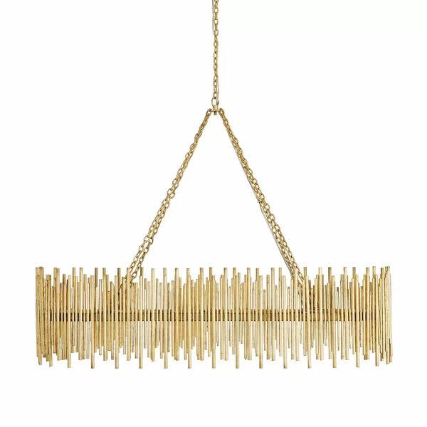 Althely 10 Lights Rectangle Pendant Chandelier-Briglighting
