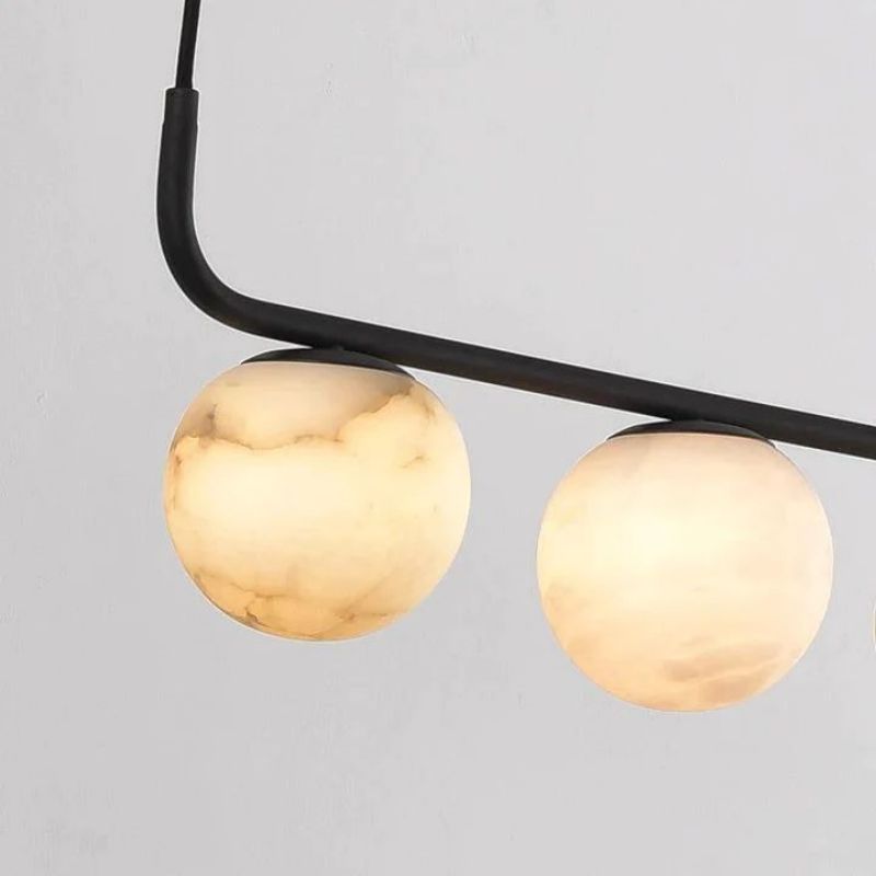 Alabaster Clool Linear Chandelier-Pendant for living room,Pendant for kitchen,Pendant for bathrooms,Pendant for bedrooms,Pendant for foyer,Pendant for stairways,Pendant for dining room-Briglighting