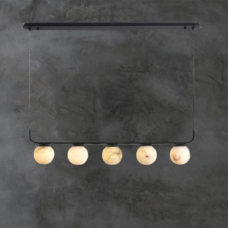 Alabaster Clool Linear Chandelier-Pendant for living room,Pendant for kitchen,Pendant for bathrooms,Pendant for bedrooms,Pendant for foyer,Pendant for stairways,Pendant for dining room-Briglighting