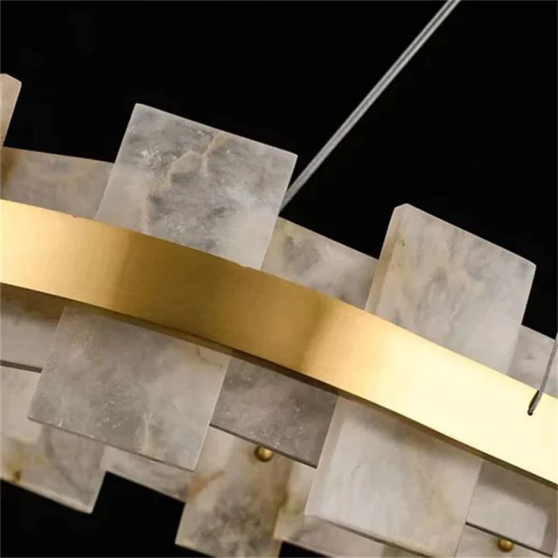 Alabaster Pomois Modern Chandelier-Pendant for living room,Pendant for kitchen,Pendant for bathrooms,Pendant for bedrooms,Pendant for foyer,Pendant for stairways,Pendant for dining room-Briglighting