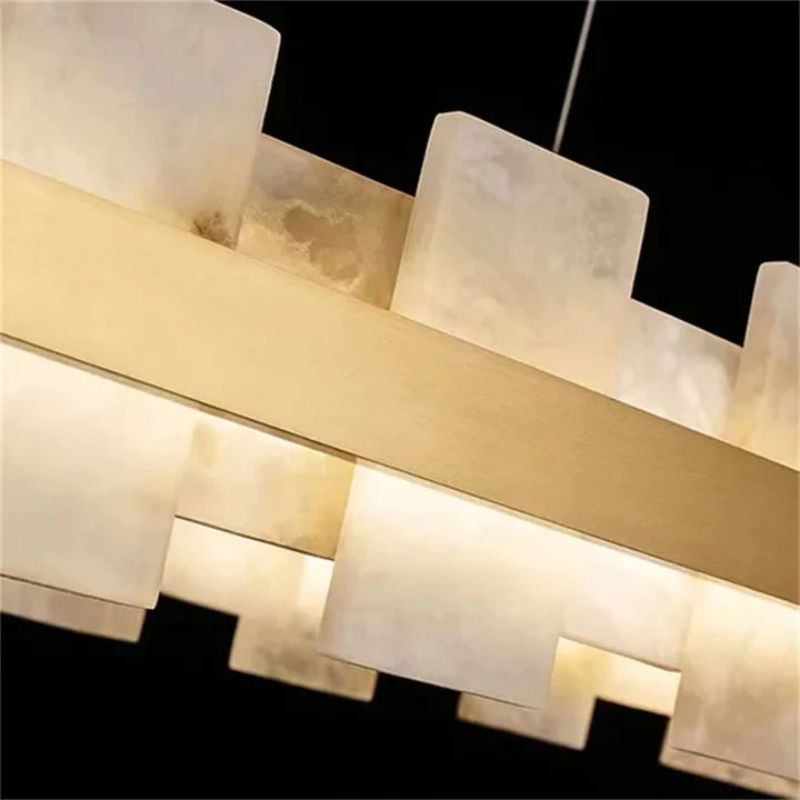 Alabaster Pomois Modern Chandelier-Pendant for living room,Pendant for kitchen,Pendant for bathrooms,Pendant for bedrooms,Pendant for foyer,Pendant for stairways,Pendant for dining room-Briglighting