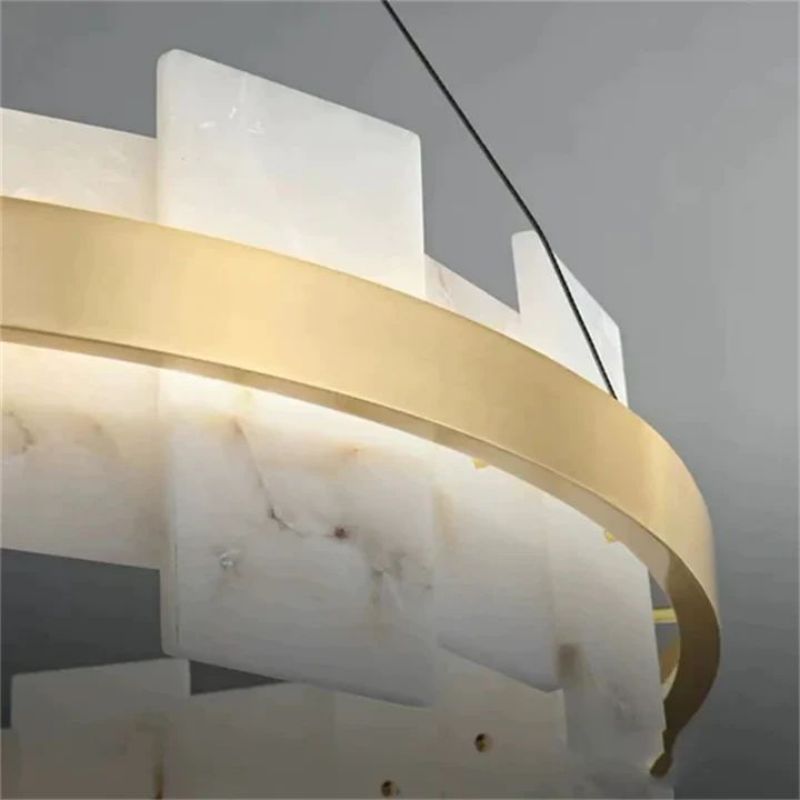 Alabaster Pomois Modern Chandelier-Pendant for living room,Pendant for kitchen,Pendant for bathrooms,Pendant for bedrooms,Pendant for foyer,Pendant for stairways,Pendant for dining room-Briglighting