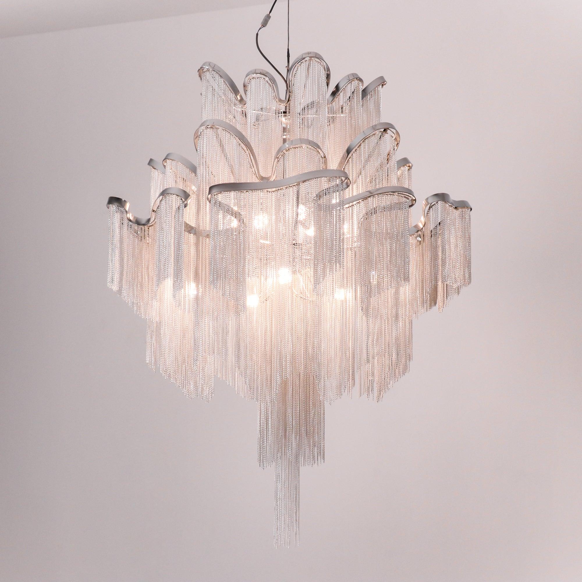 Stream Chain Chandelier-Chandelier-Briglighting