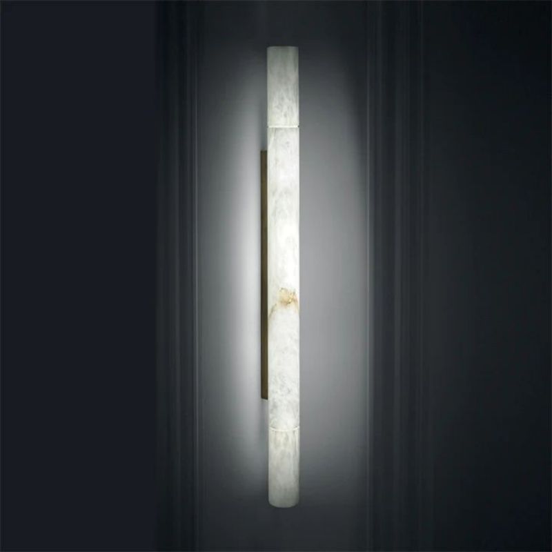 Alabaster Cylindrical Sconce-Wall Sconce-Briglighting