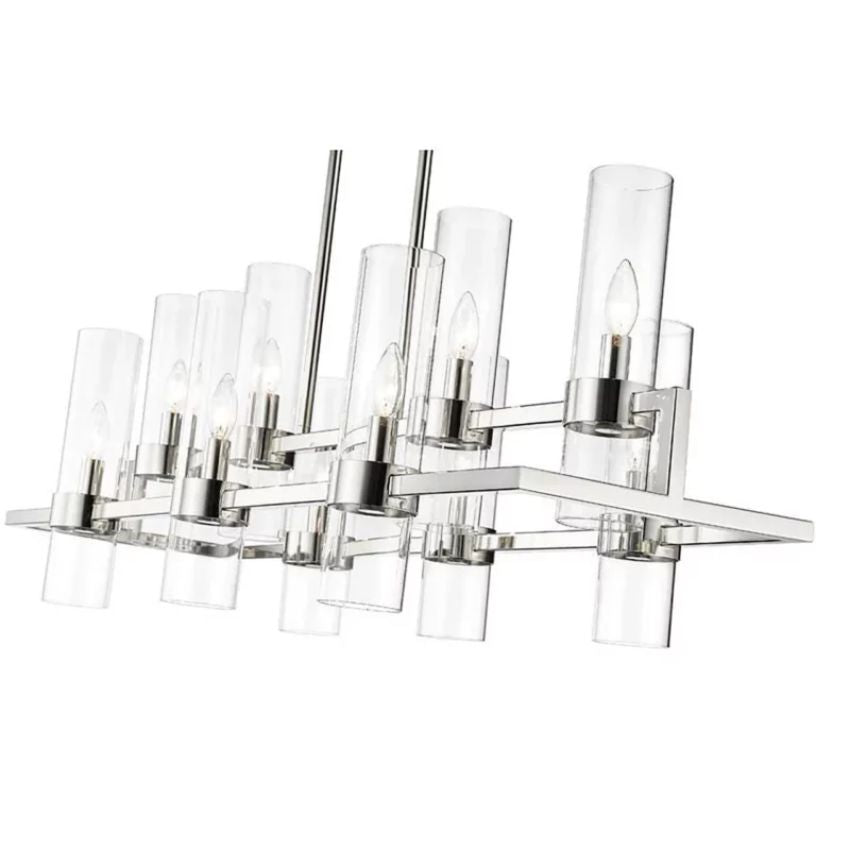 Brio Rectangles Chandelier 43"-chandelier for bedroom,chandelier for dining room,chandelier for stairways,chandelier for foyer,chandelier for bathrooms,chandelier for living room-Briglighting