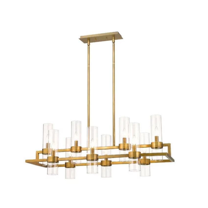 Brio Rectangles Chandelier 43"-chandelier for bedroom,chandelier for dining room,chandelier for stairways,chandelier for foyer,chandelier for bathrooms,chandelier for living room-Briglighting