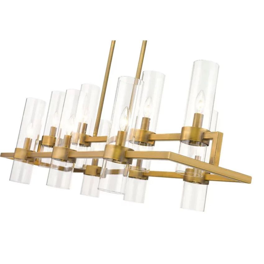 Brio Rectangles Chandelier 43"-chandelier for bedroom,chandelier for dining room,chandelier for stairways,chandelier for foyer,chandelier for bathrooms,chandelier for living room-Briglighting