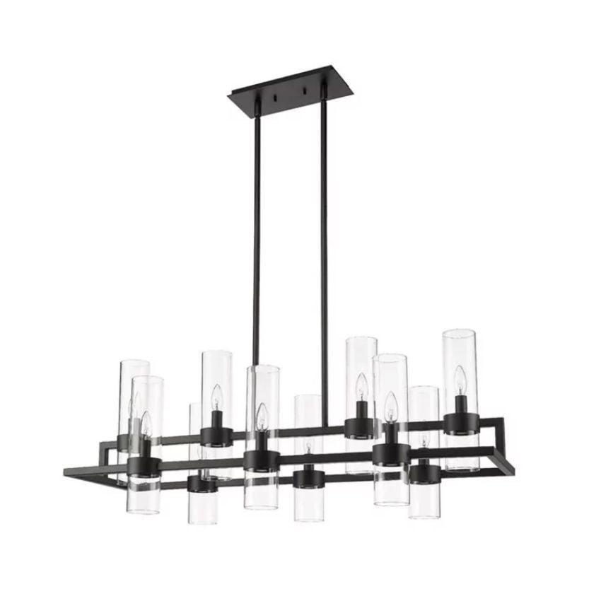 Brio Rectangles Chandelier 43"-chandelier for bedroom,chandelier for dining room,chandelier for stairways,chandelier for foyer,chandelier for bathrooms,chandelier for living room-Briglighting
