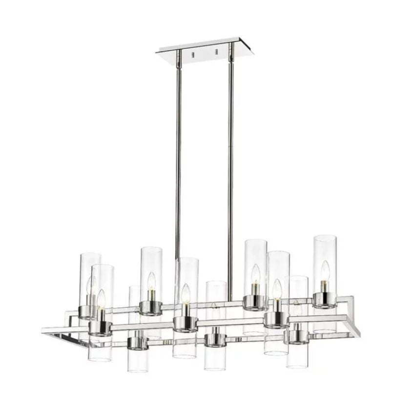 Brio Rectangles Chandelier 43"-chandelier for bedroom,chandelier for dining room,chandelier for stairways,chandelier for foyer,chandelier for bathrooms,chandelier for living room-Briglighting