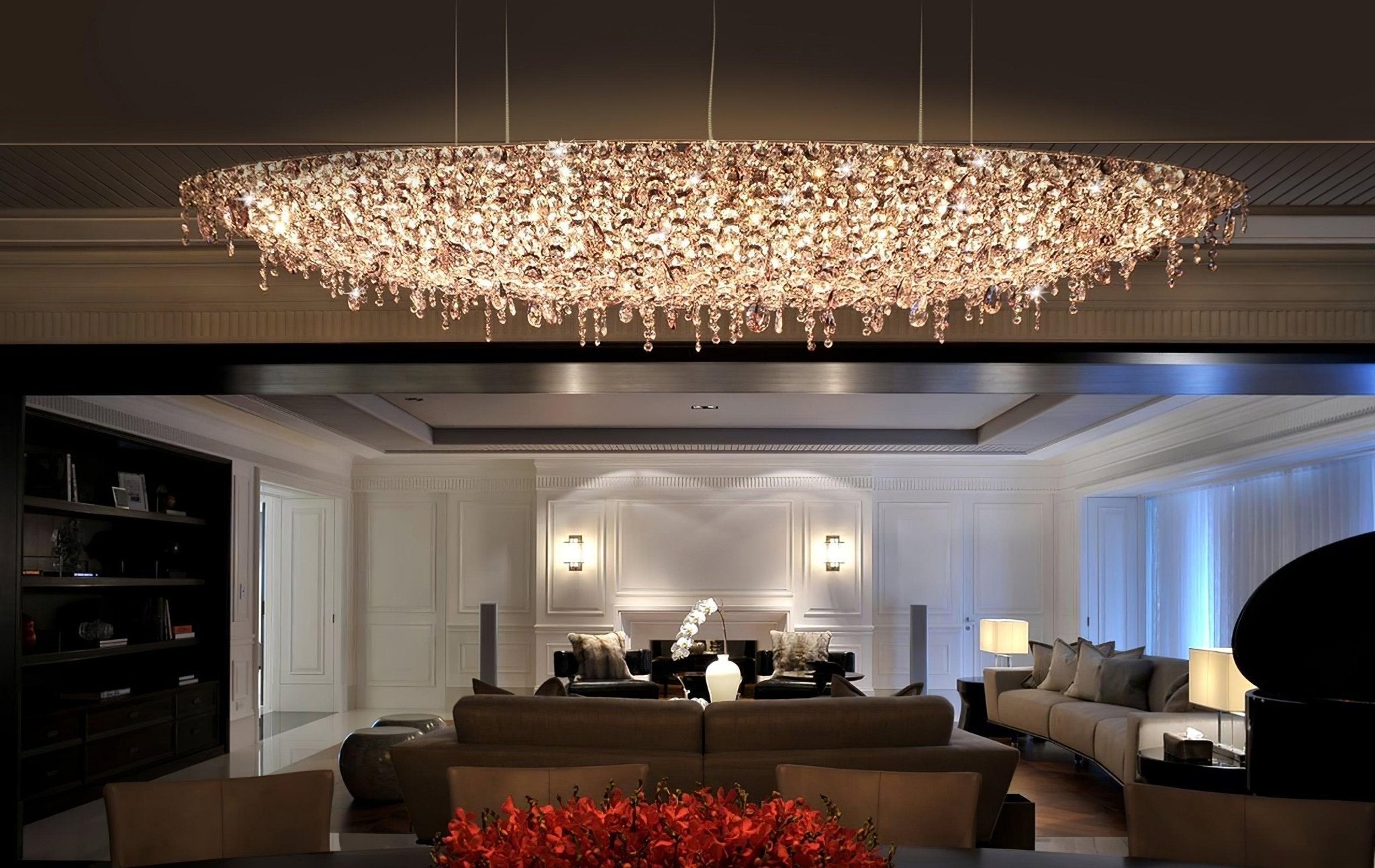 Elegant Boat Crystal Chandelier-Chandelier-Briglighting