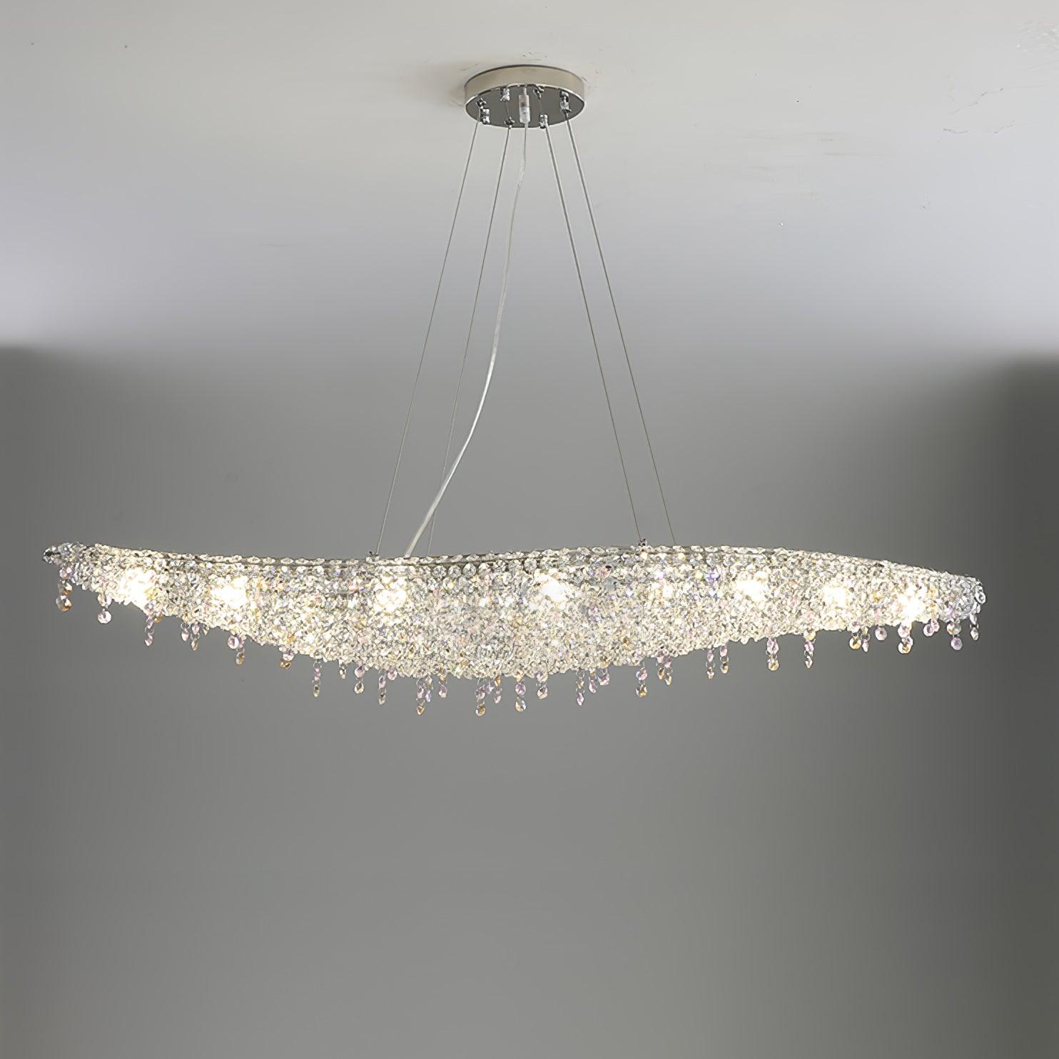 Elegant Boat Crystal Chandelier-Chandelier-Briglighting