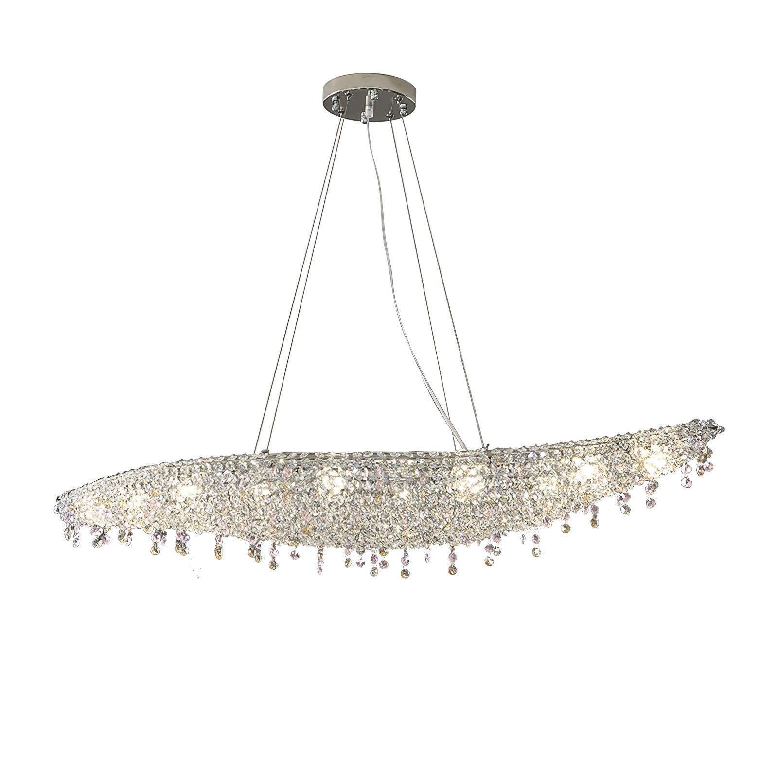 Elegant Boat Crystal Chandelier-Chandelier-Briglighting
