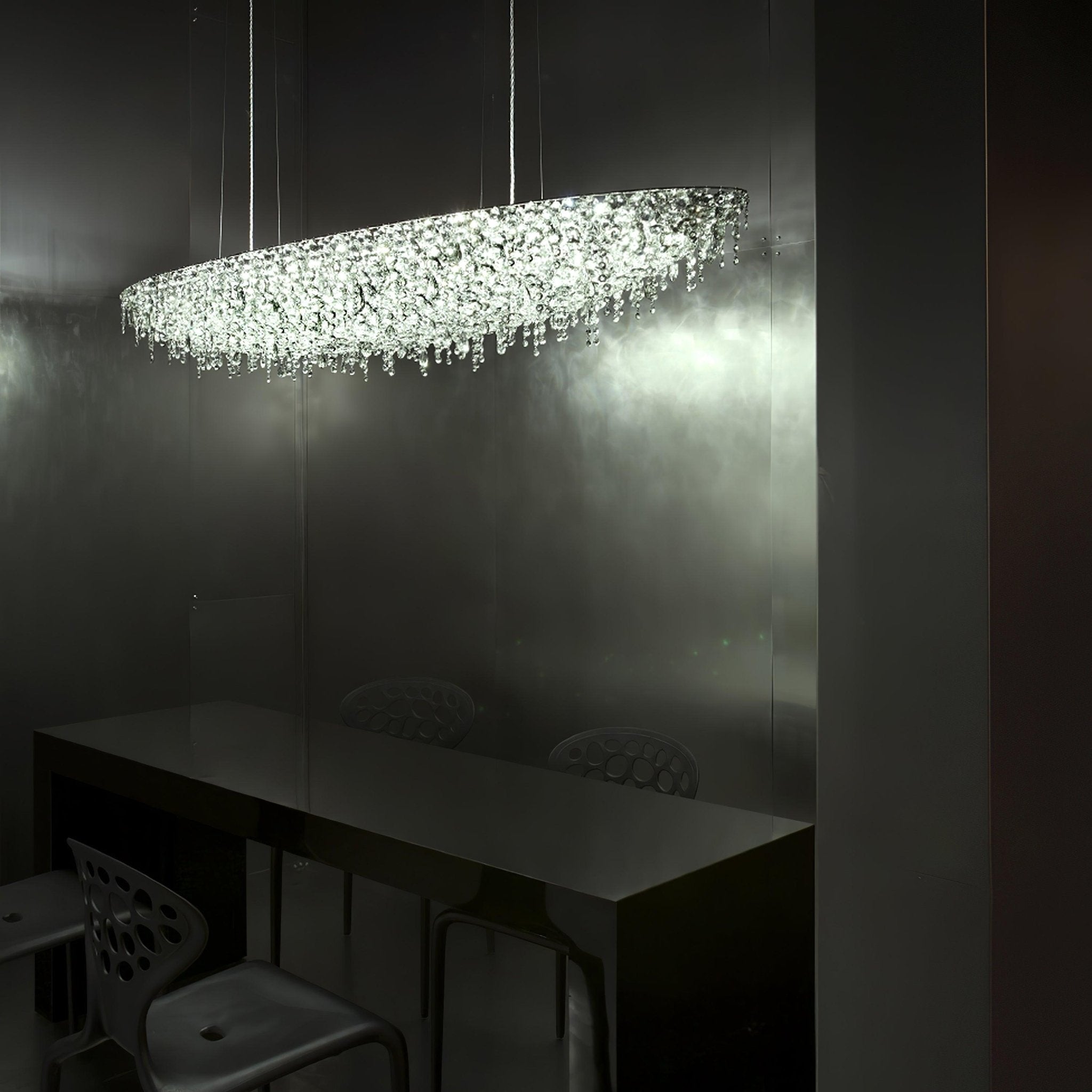 Elegant Boat Crystal Chandelier-Chandelier-Briglighting