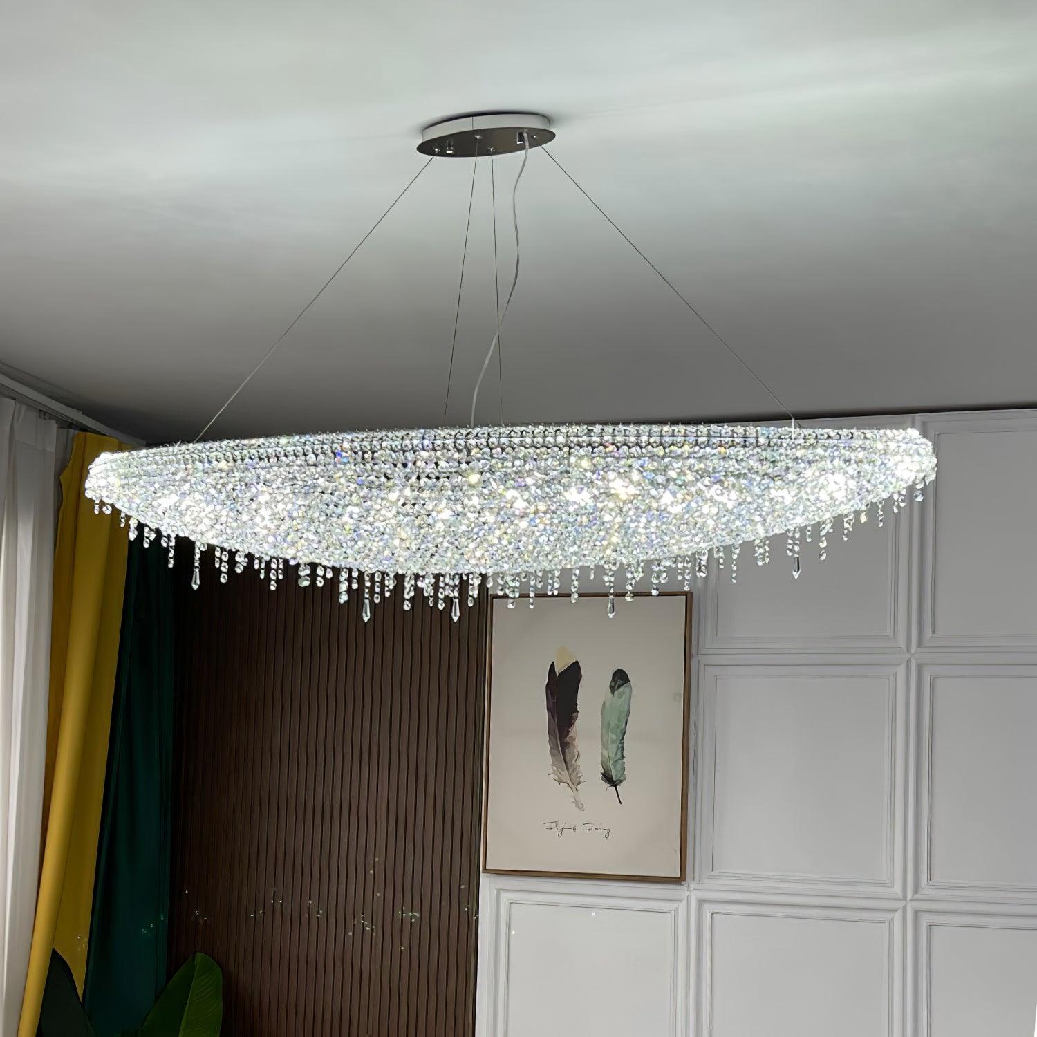 Elegant Boat Crystal Chandelier-Chandelier-Briglighting