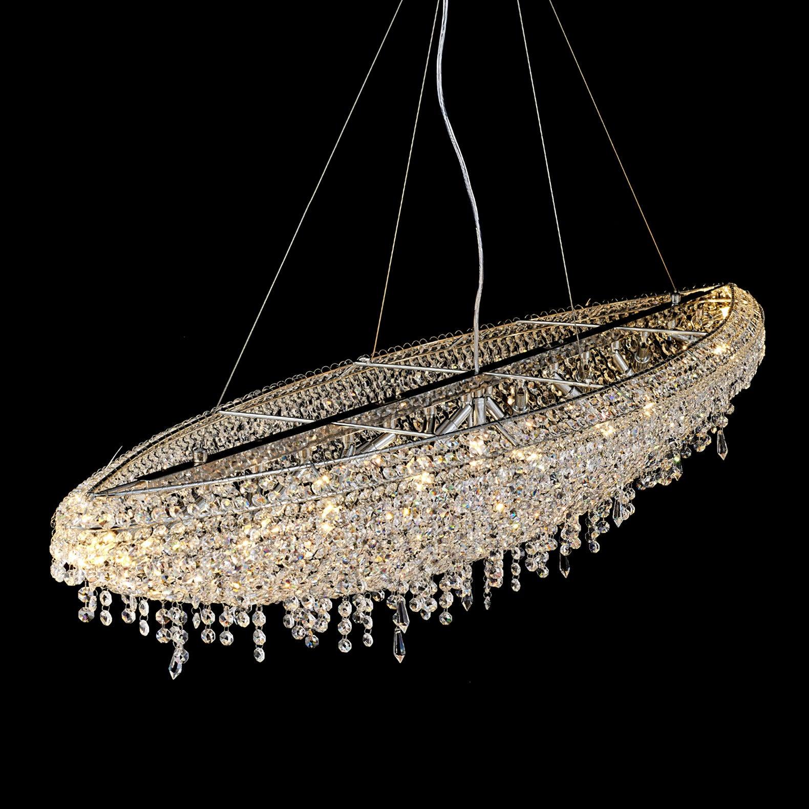 Elegant Boat Crystal Chandelier-Chandelier-Briglighting