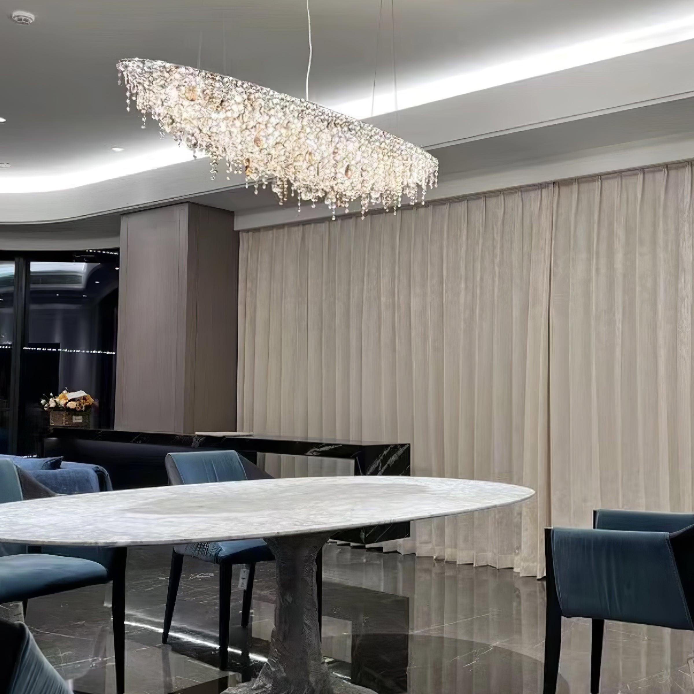 Elegant Boat Crystal Chandelier-Chandelier-Briglighting
