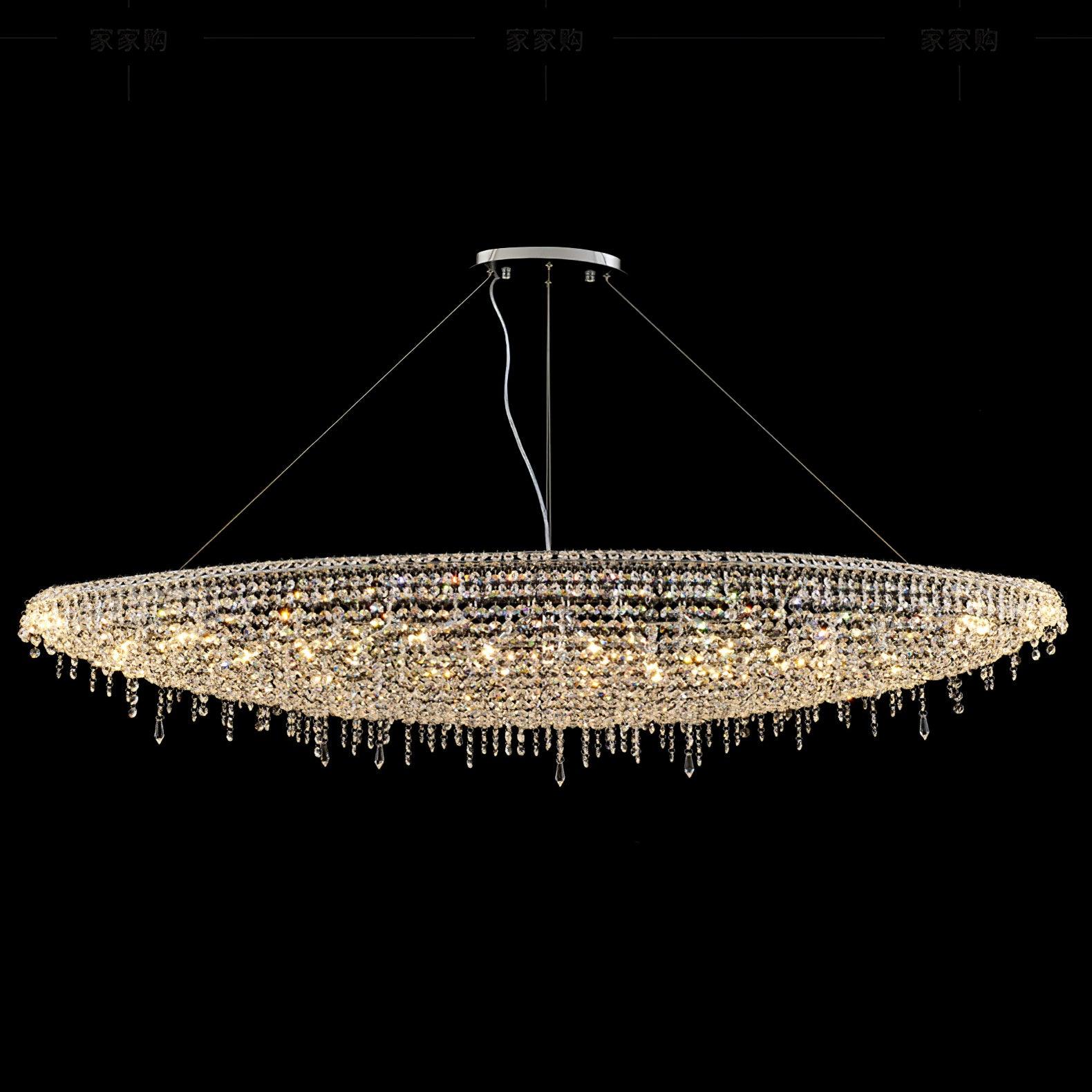 Elegant Boat Crystal Chandelier-Chandelier-Briglighting