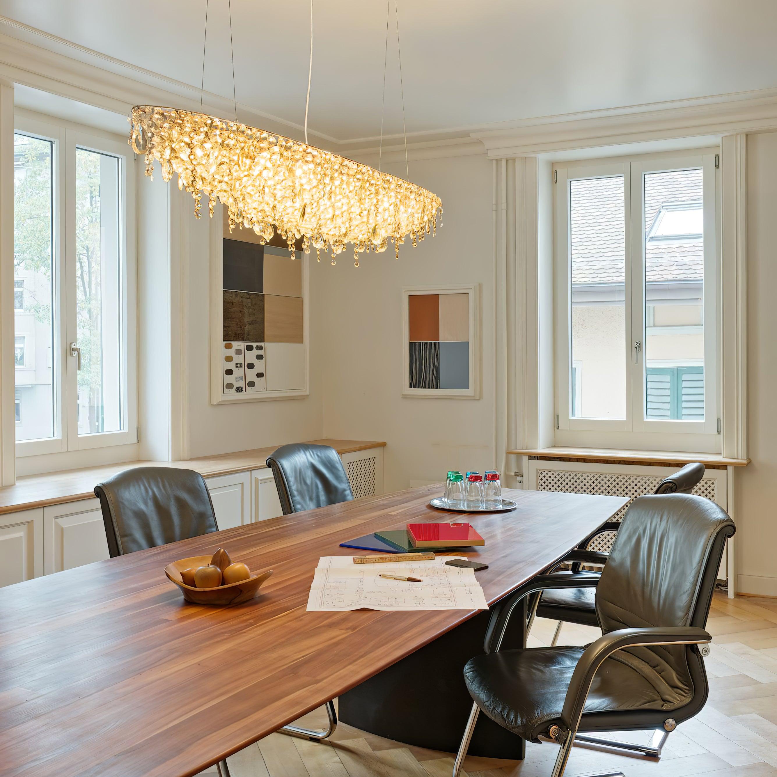 Elegant Boat Crystal Chandelier-Chandelier-Briglighting