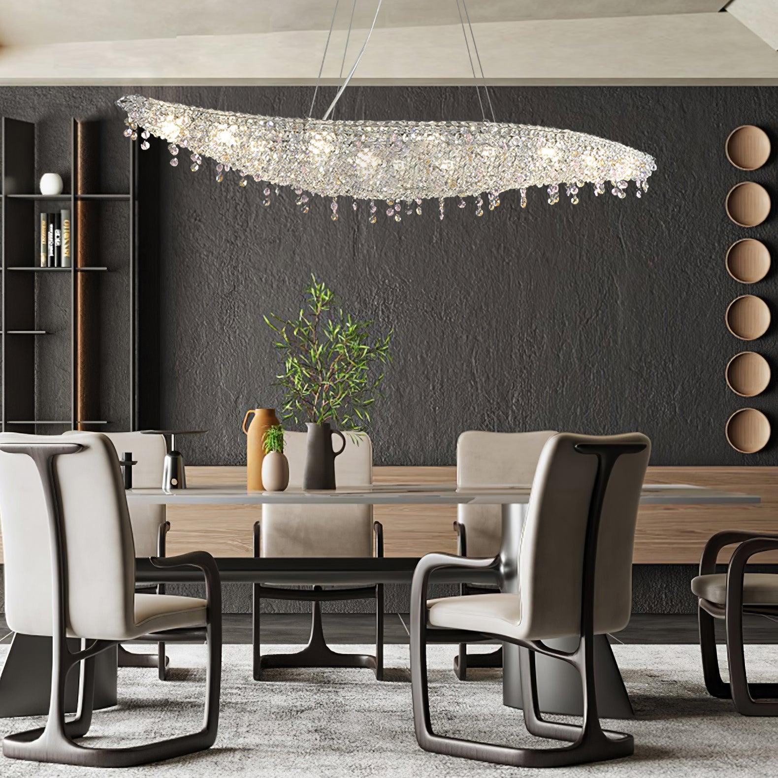 Elegant Boat Crystal Chandelier-Chandelier-Briglighting