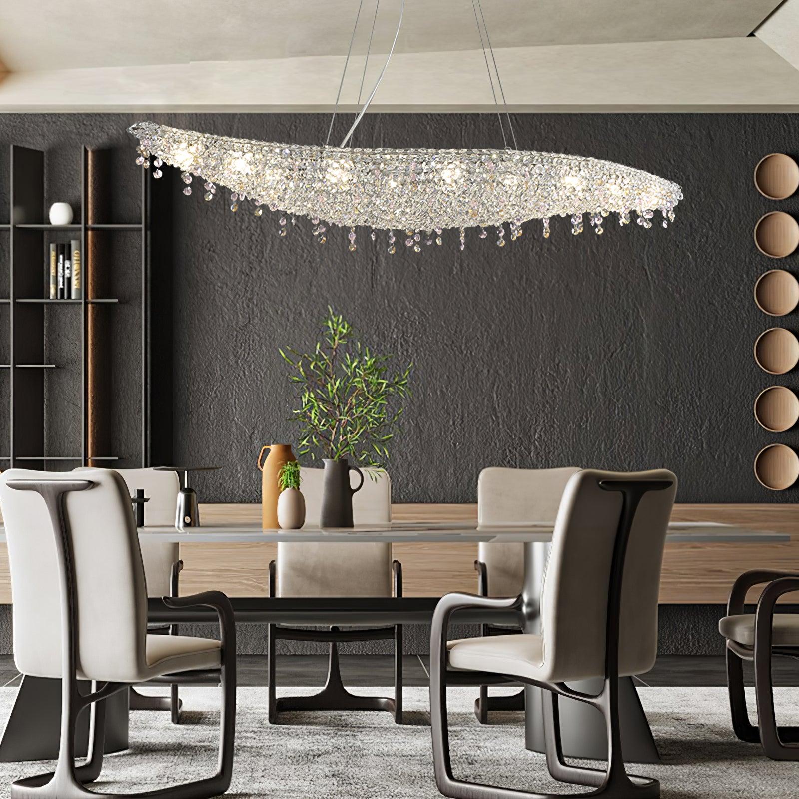 Elegant Boat Crystal Chandelier-Chandelier-Briglighting
