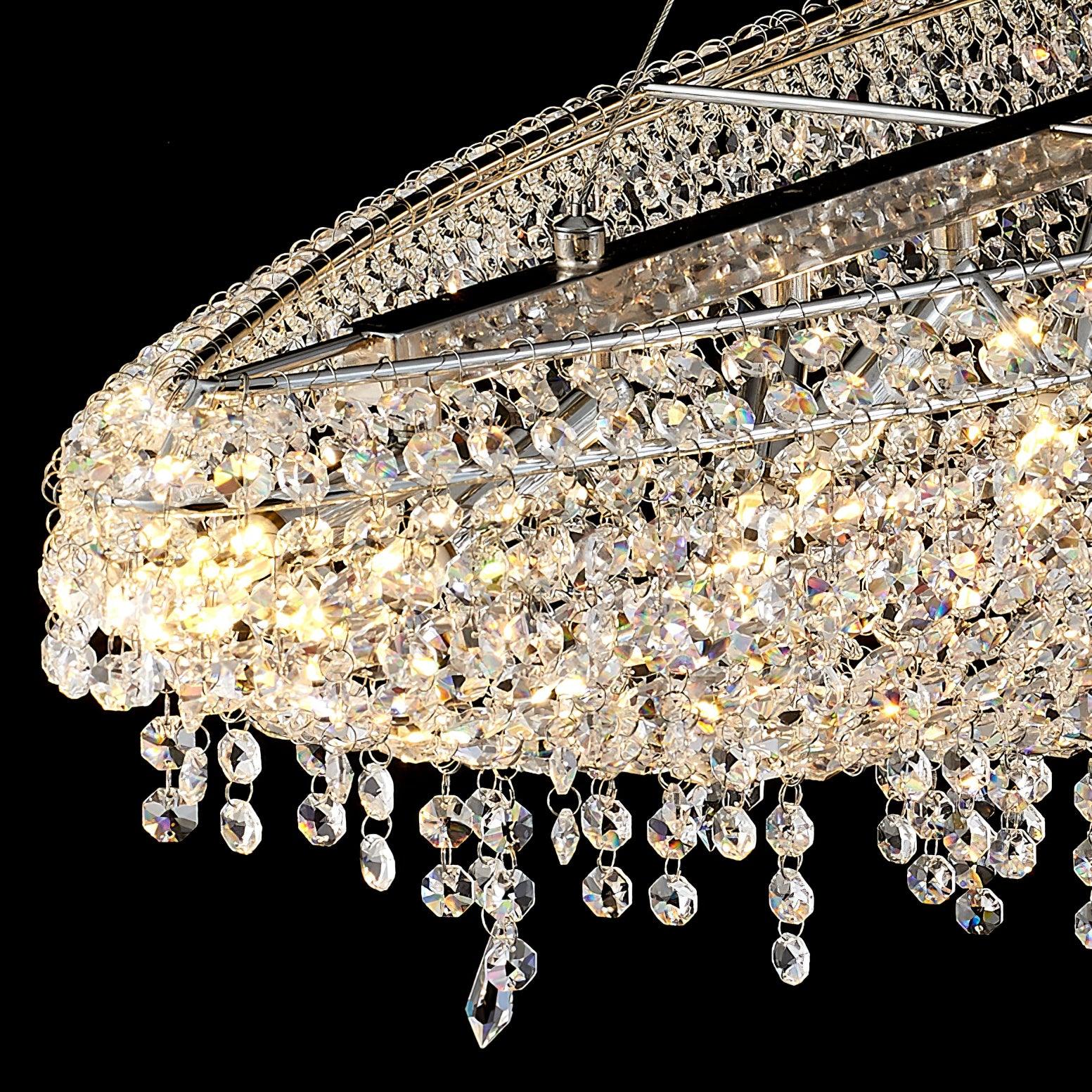 Elegant Boat Crystal Chandelier-Chandelier-Briglighting