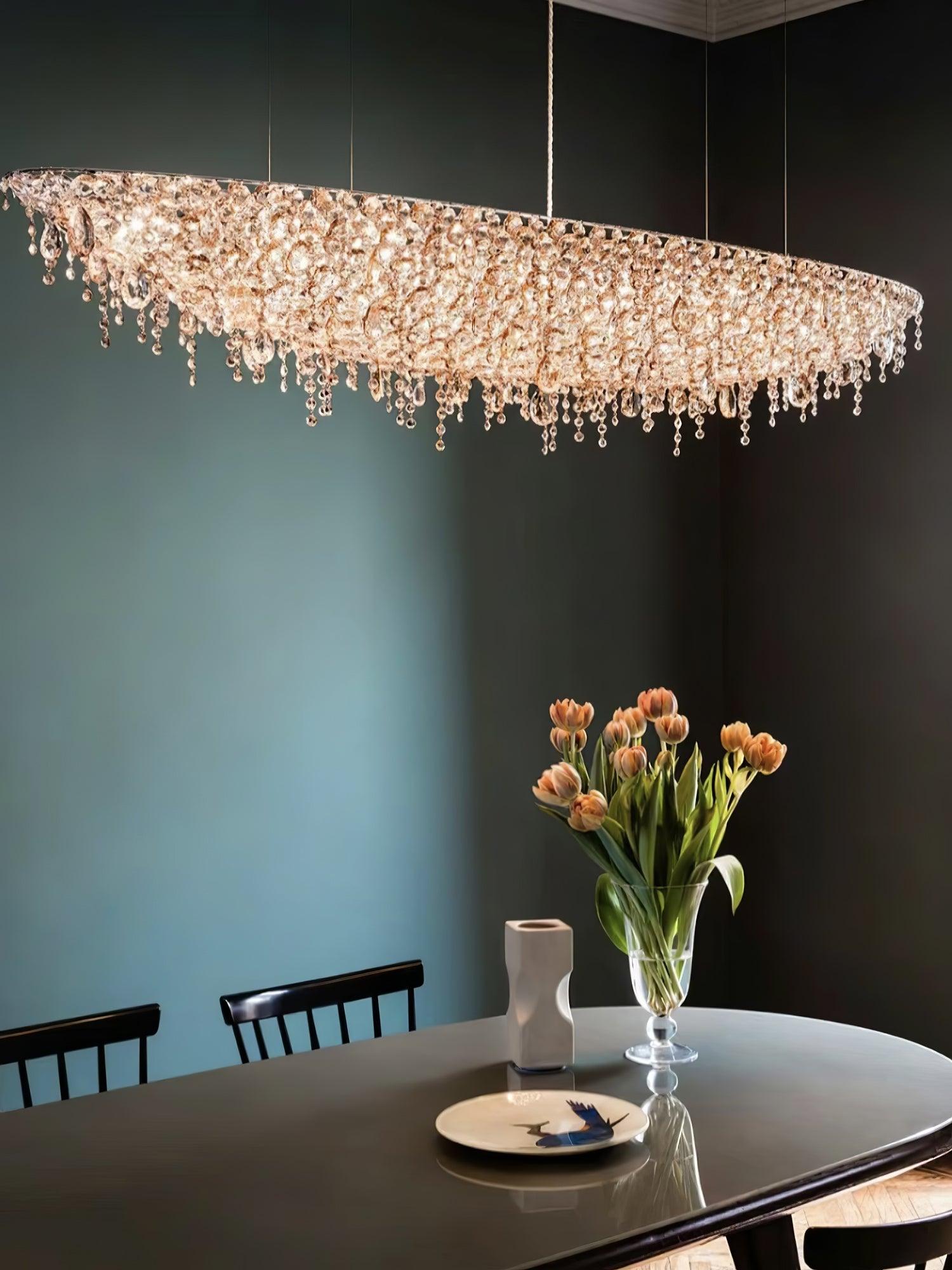Elegant Boat Crystal Chandelier-Chandelier-Briglighting