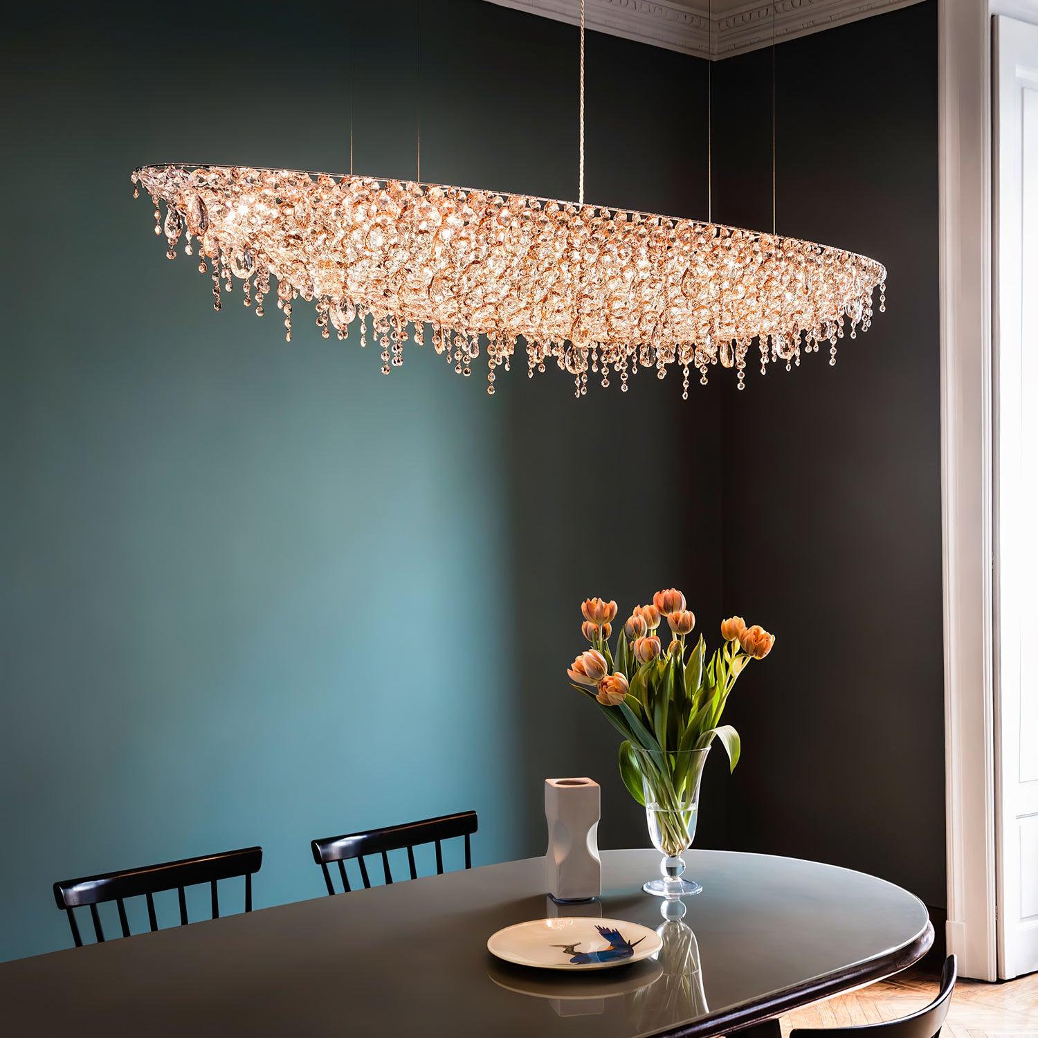 Elegant Boat Crystal Chandelier-Chandelier-Briglighting