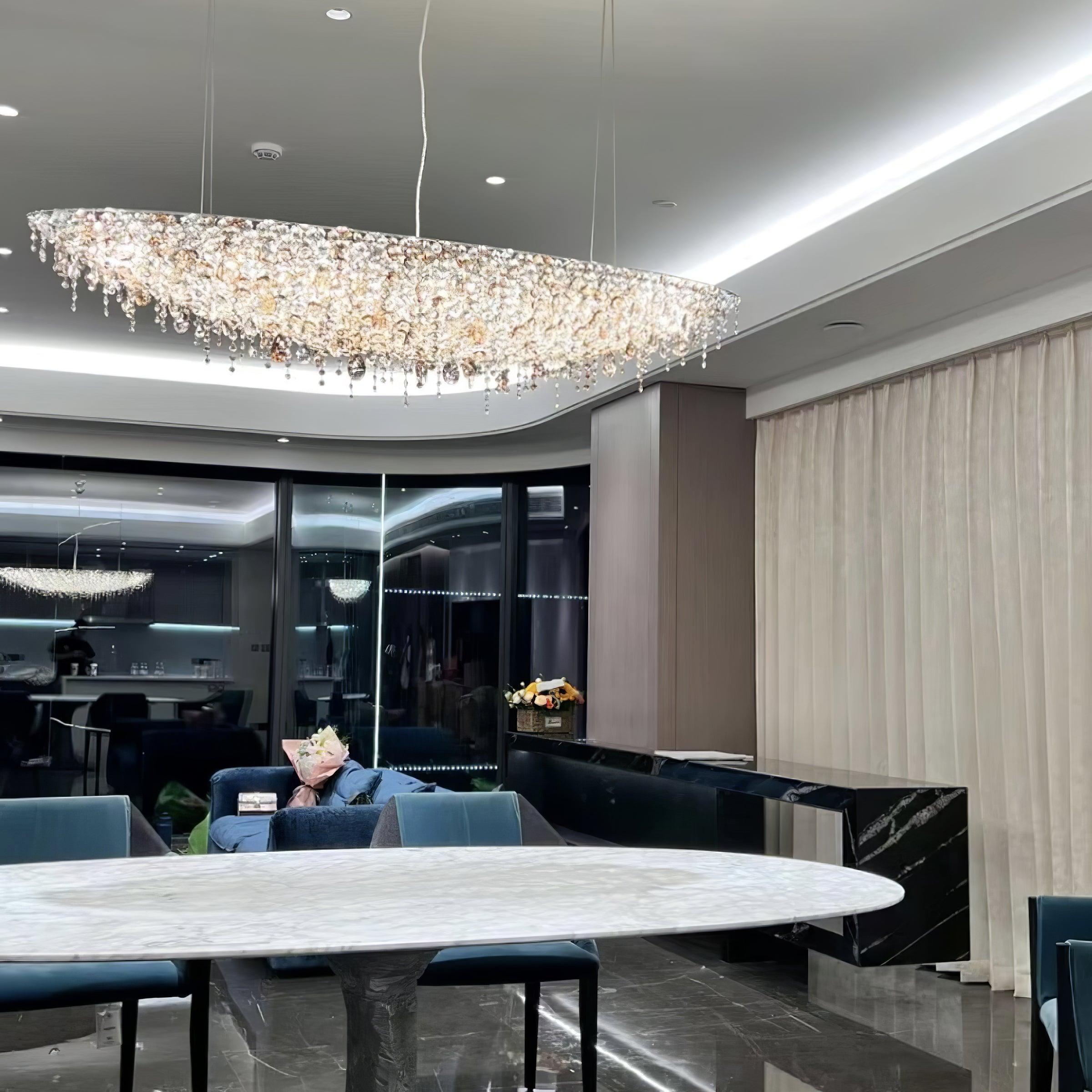 Elegant Boat Crystal Chandelier-Chandelier-Briglighting