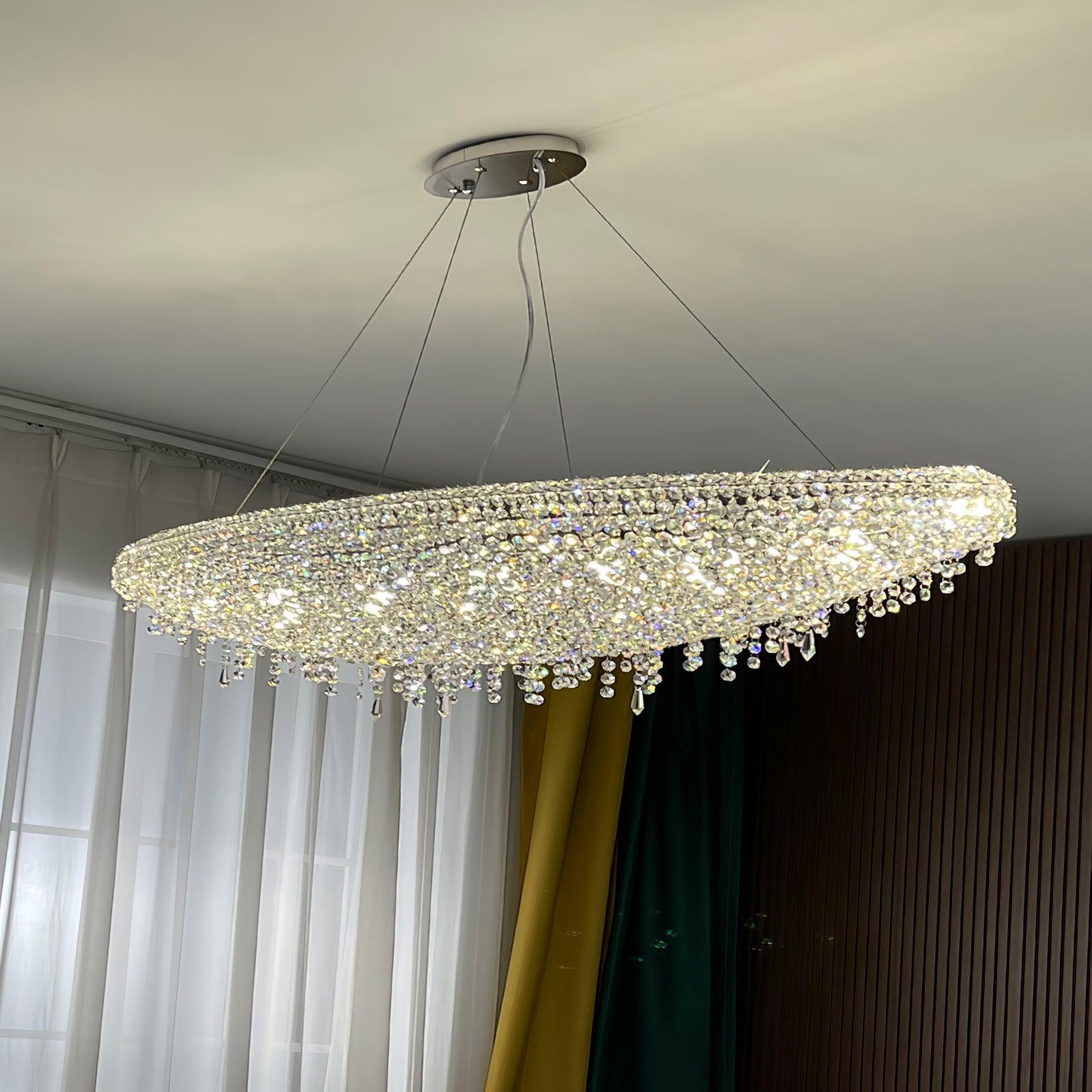 Elegant Boat Crystal Chandelier-Chandelier-Briglighting