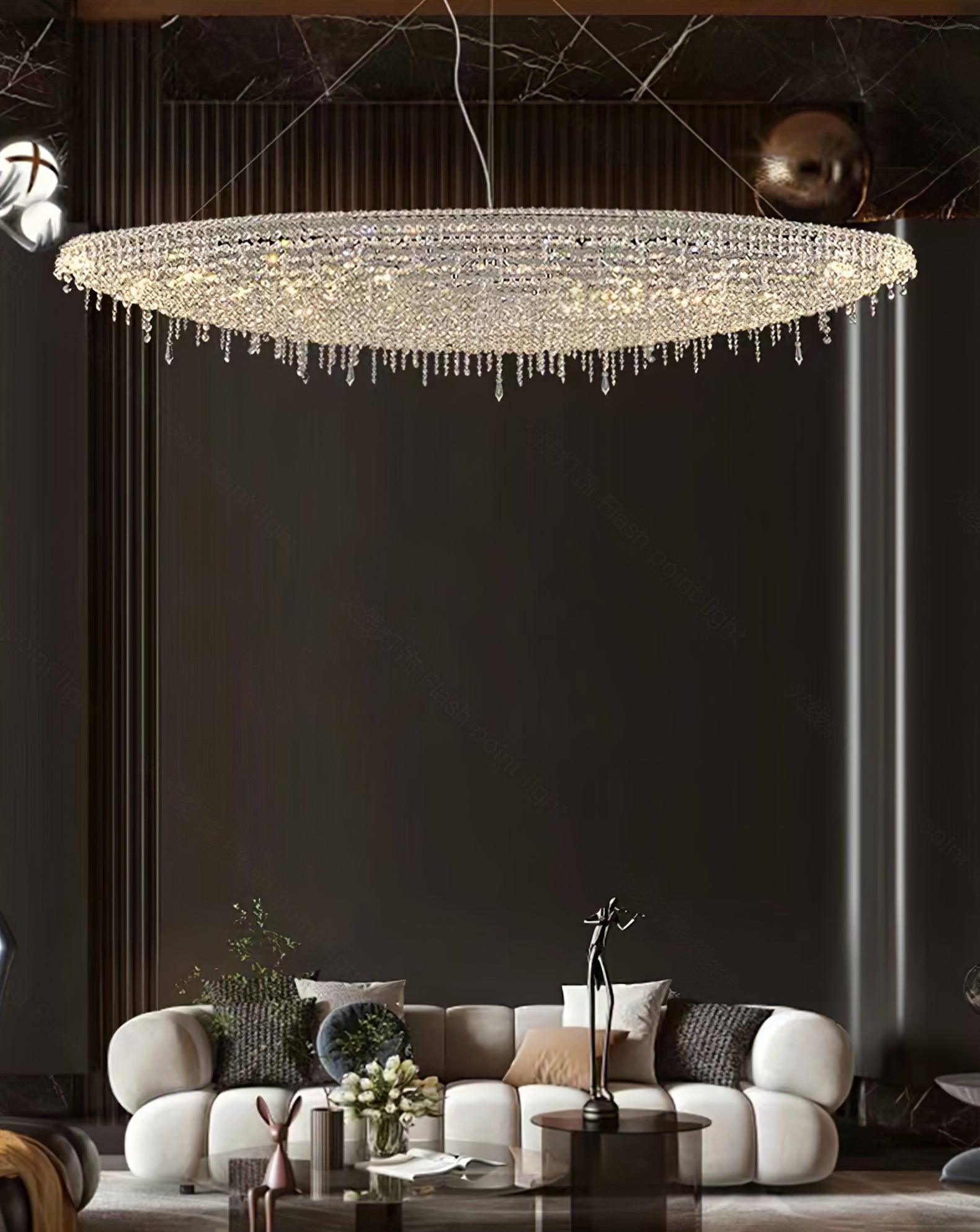 Elegant Boat Crystal Chandelier-Chandelier-Briglighting