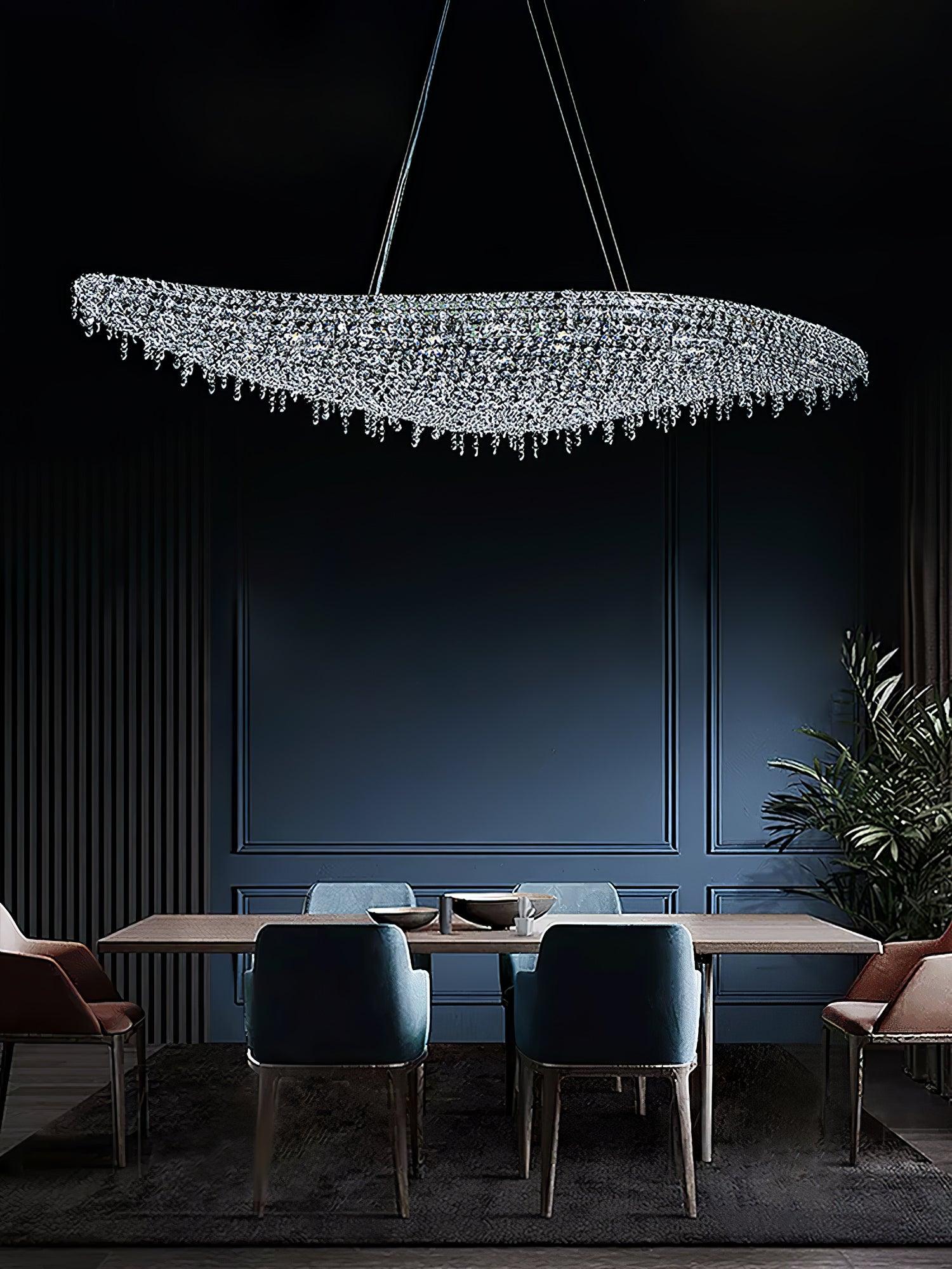 Elegant Boat Crystal Chandelier-Chandelier-Briglighting