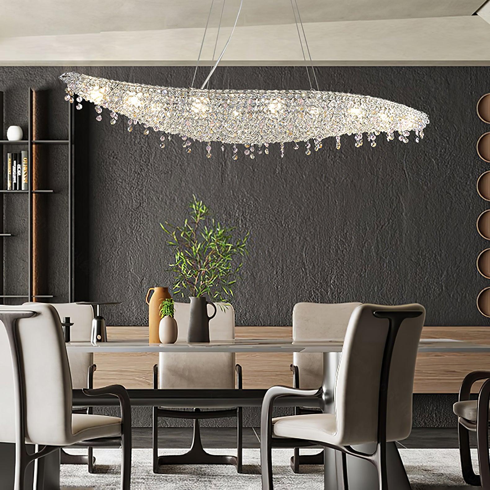 Elegant Boat Crystal Chandelier-Chandelier-Briglighting