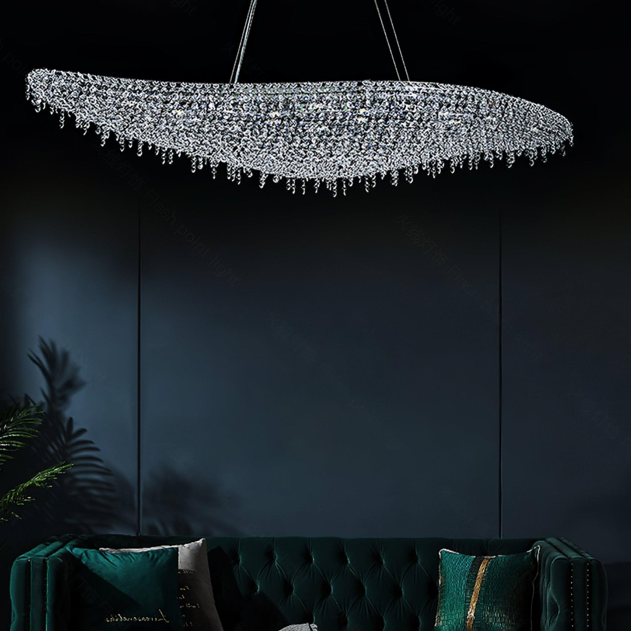 Elegant Boat Crystal Chandelier-Chandelier-Briglighting
