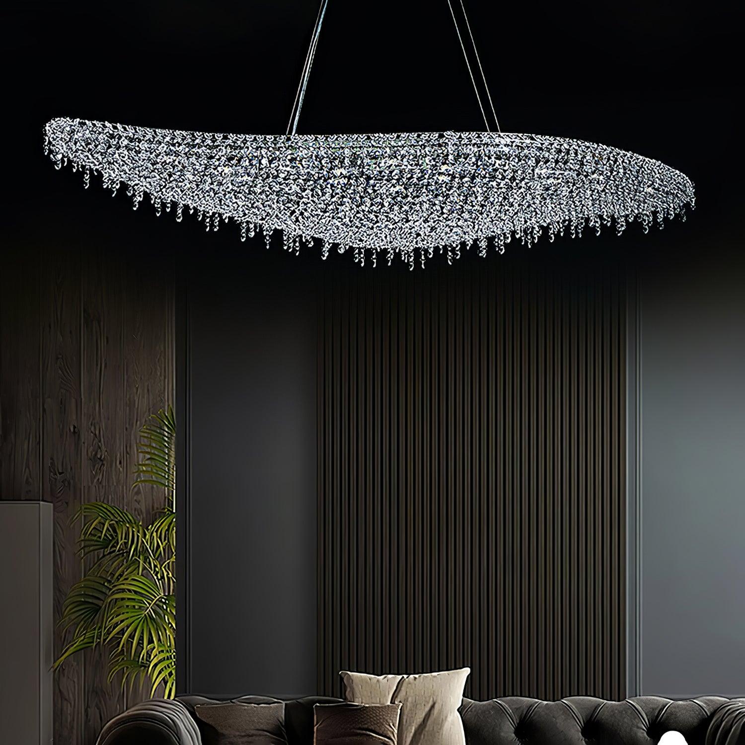 Elegant Boat Crystal Chandelier-Chandelier-Briglighting