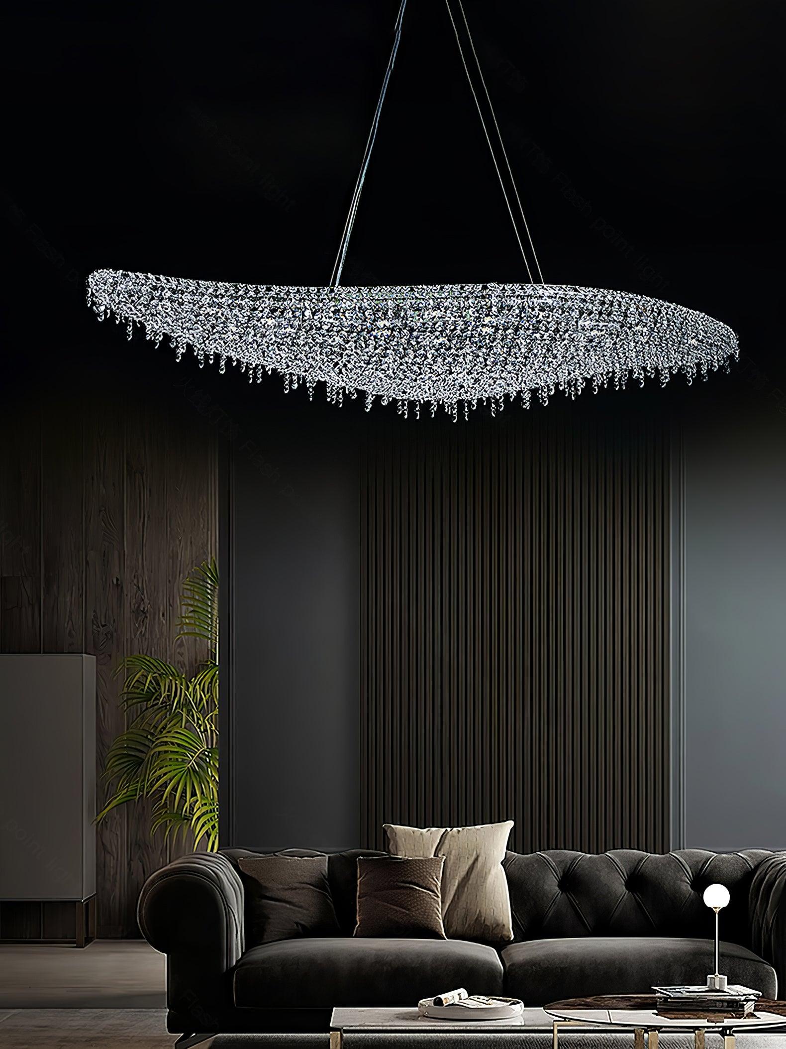 Elegant Boat Crystal Chandelier-Chandelier-Briglighting