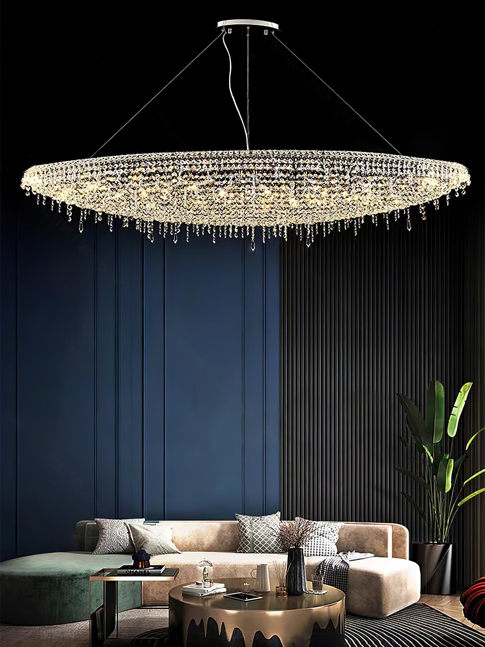 Elegant Boat Crystal Chandelier-Chandelier-Briglighting