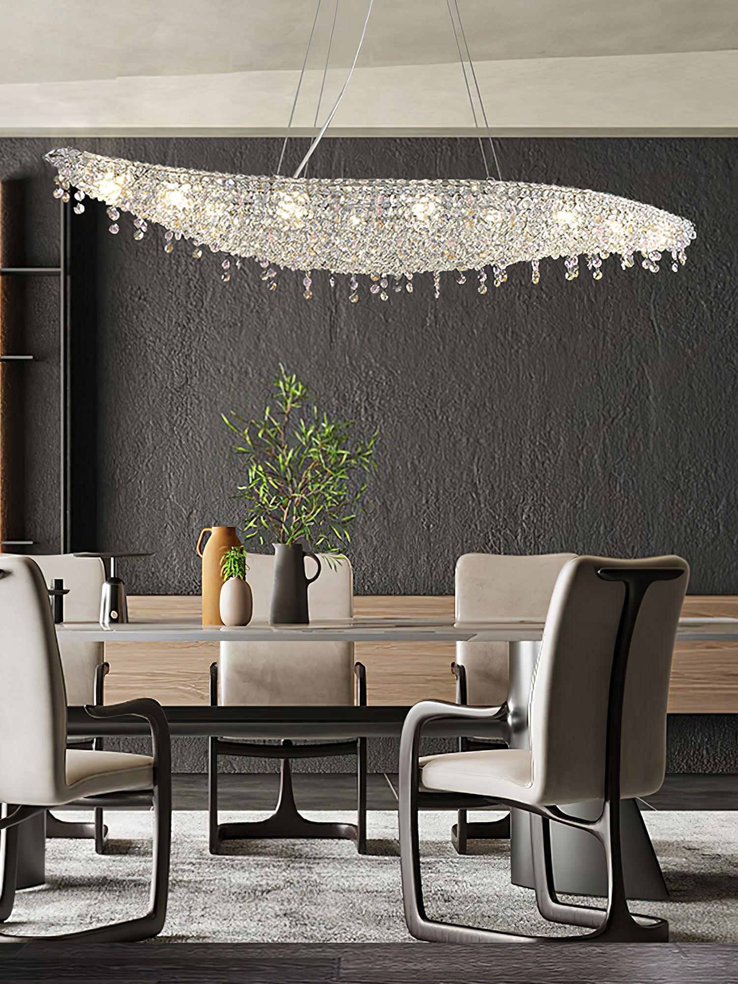 Elegant Boat Crystal Chandelier-Chandelier-Briglighting