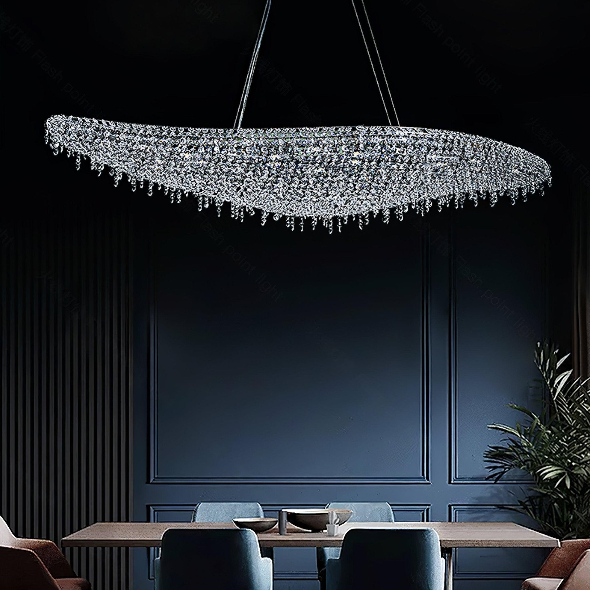 Elegant Boat Crystal Chandelier-Chandelier-Briglighting