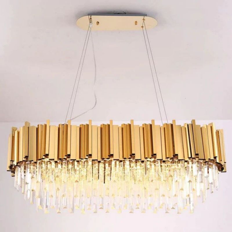 Bourbons Felipe Crystal Oval Chandelier-chandeliers for dining room,chandeliers for stairways,chandeliers for foyer,chandeliers for bedrooms,chandeliers for kitchen,chandeliers for living room-Briglighting