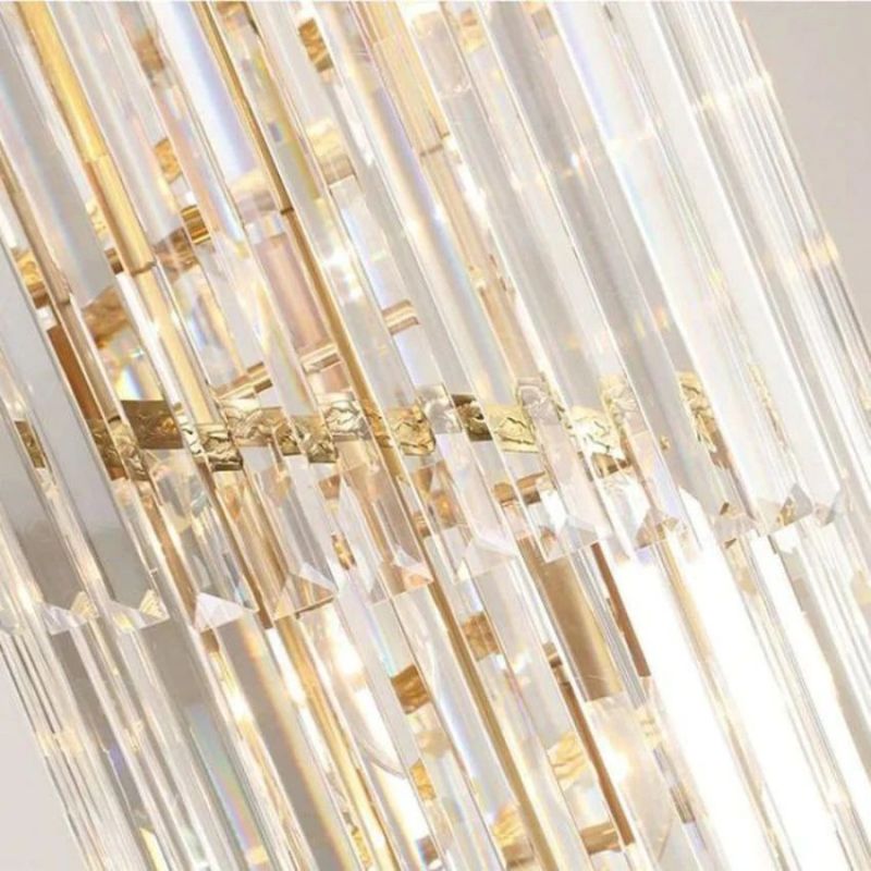 Bourbons Louis 2-Story Crystal Round Chandelier-Chandelier-Briglighting